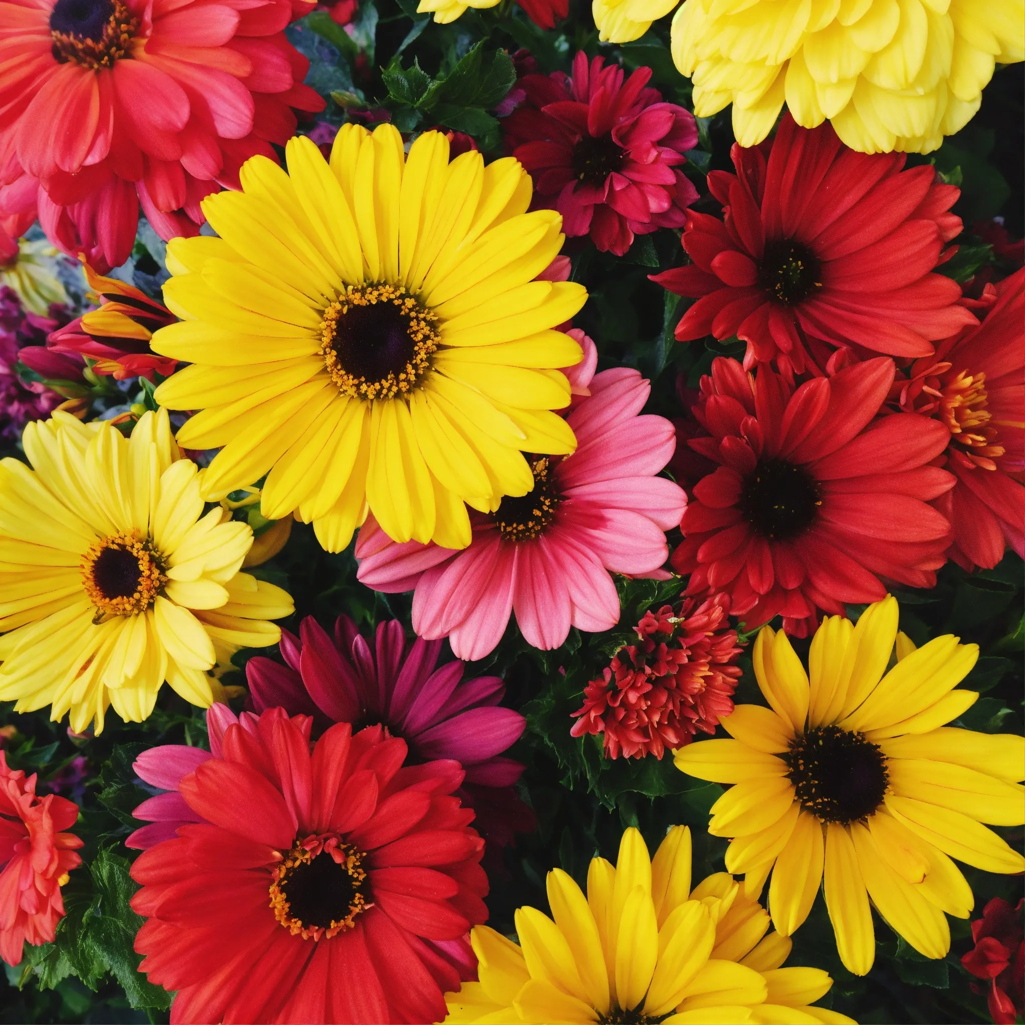 Vertical garden with organized sections